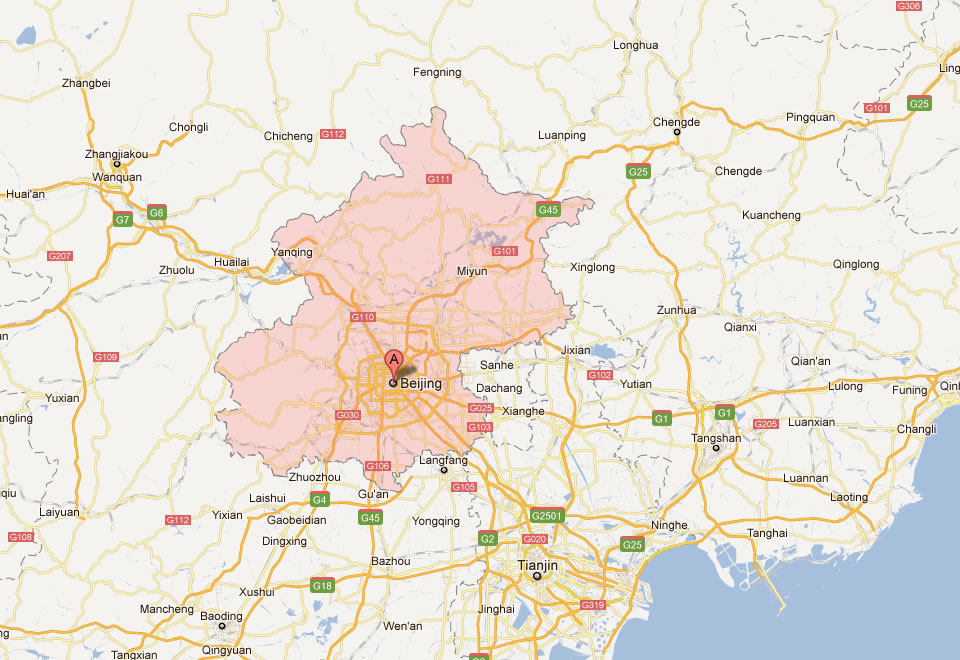map of beijing